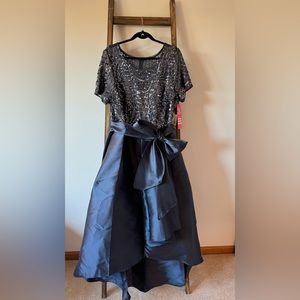 R&M Richards Blue Evening Gown